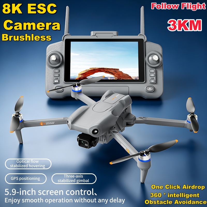 Drone Camera 4K - Drone dengan Layar Sentuh 5,9 inci,