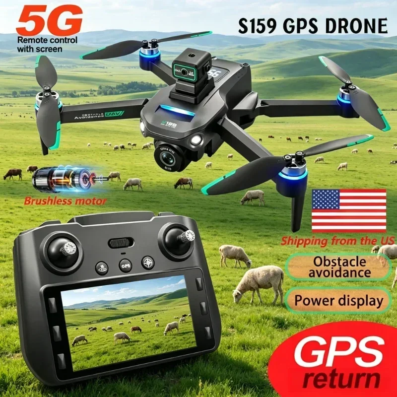 Drone GPS S159, Quadcopter Pro - Drone Camera Professional ulasan dan harga